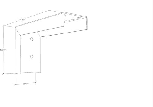 iVisions QuickInstall Wand Afstand Beugel (set van 2 stuks)-3