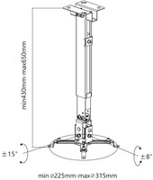 Basic Beamerbeugel B2G-2
