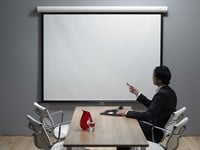 Manual HD-Series projectiescherm met 4:3 beeldverhouding ||