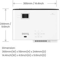 BenQ X500i Bovenaanzicht