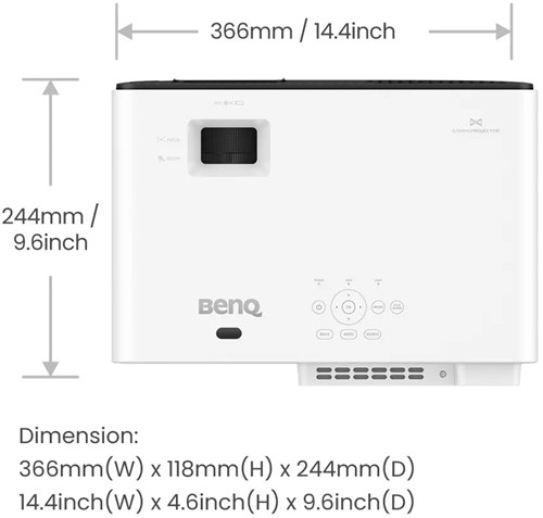 BenQ X500i Bovenaanzicht