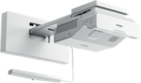 Epson EB-735Fi Vooraanzicht rechts met optionele finger touch unit