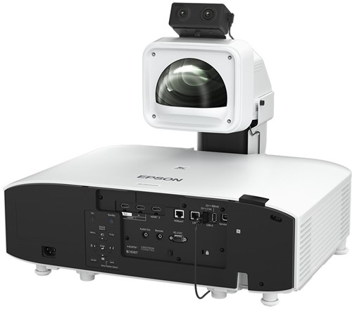 Epson EB-PQ2008W Achteraanzicht met UST lens