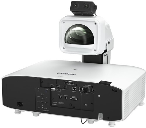 Epson EB-PQ2010W Achteraanzicht met UST lens