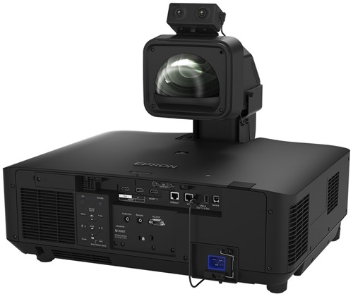 Epson EB-PQ2216B Achteraanzicht met UST lens
