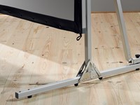 Alle onderdelen van een FastFoldable projectiescherm zijn opvouwbaar. Opzetten duurt maar een paar minuten! ||