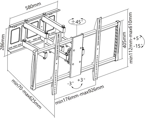 iVisions DA37-696 Technische tekening