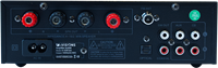 iVisions ProAudio AMP260 aansluitingen