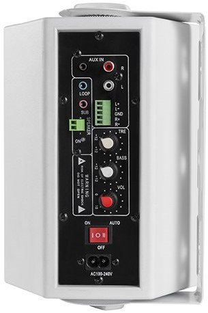 iVisions ProAudio HYF5 Audio set (wit) Actieve speaker achterkant