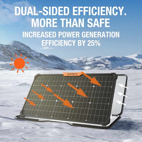 Jackery SolarSaga 80W Tweezijdige zonopname