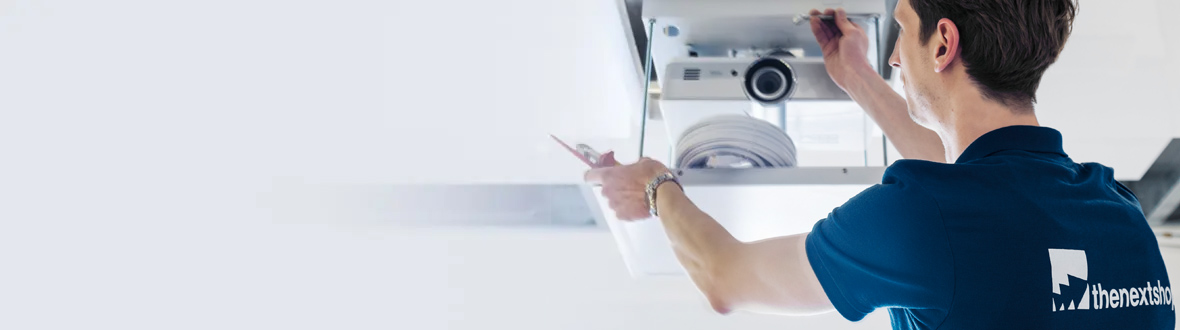 Op zoek naar beamer advies of beamer montage service? Onze eigen monteurs verzorgen de installatie van uw vergaderzaal, aula, filmzaal, klaslokaal of thuisbioscoop.