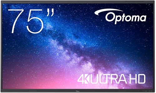 Optoma 5753RK 75 inch interactief premium 4K LED display