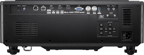 Optoma ZU820TST Achterzijde aansluitingen
