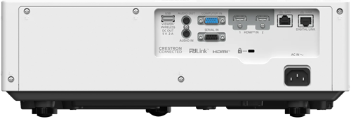 Panasonic PT-VMZ62 achterzijde wit