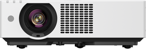 Panasonic PT-VMZ72 vooraanzicht wit