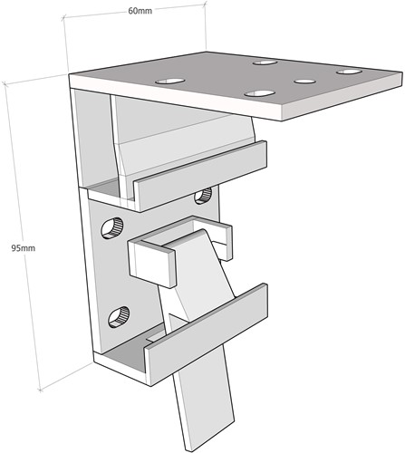 iVisions QuickInstall QI10 wand & plafond beugel (set van 2 stuks)-3