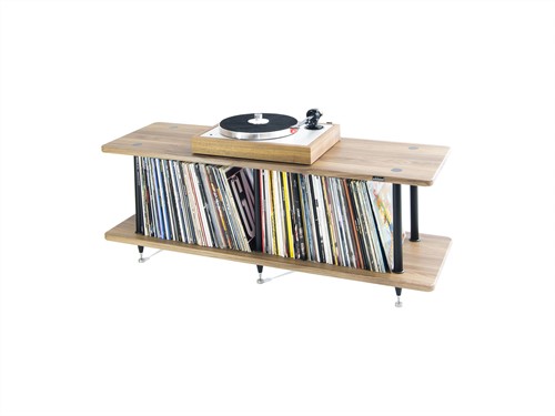 SolidSteel VL-2 vinylplaten opslag & Hi-Fi rack (zwart)