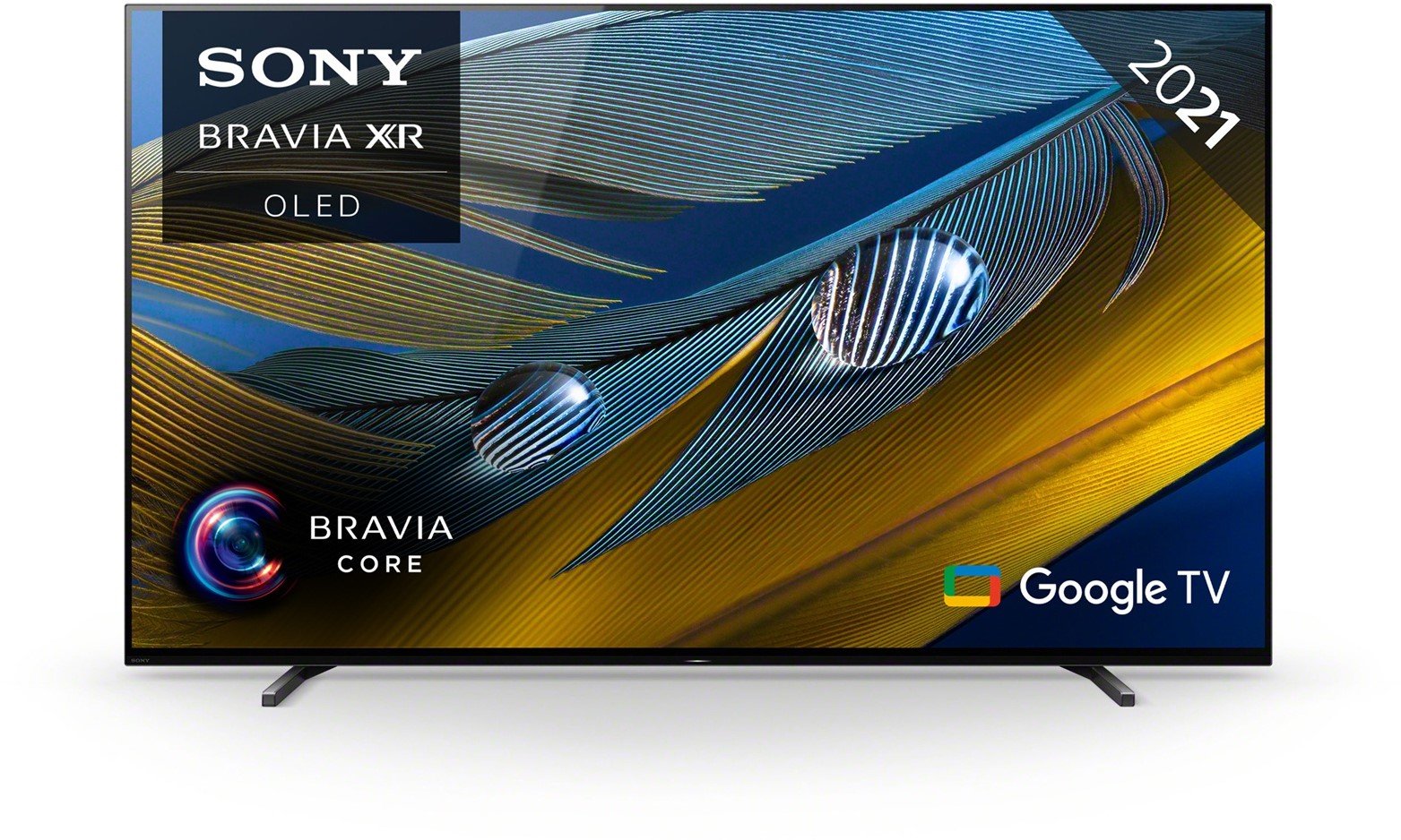 De lucht Opname rijstwijn Sony BRAVIA XR-77A80J 77" OLED TV