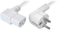 iVisions Haakse stroomkabel - Zwart - 7,5m