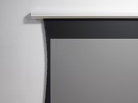 TabTensioned 4K Home Cinema projectiescherm voor in de verlichte woonkamer ||