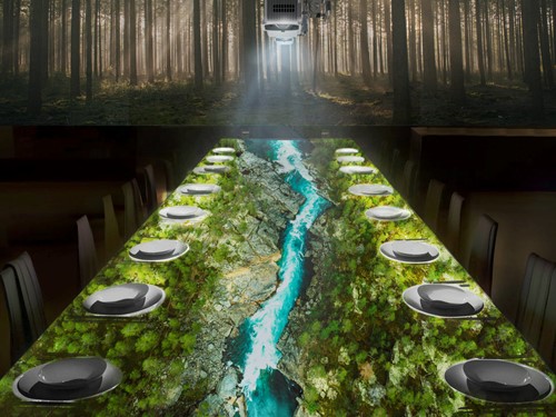 ViewSonic LS711HD Scenario restaurant