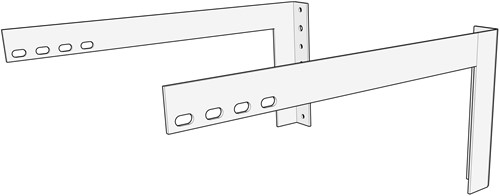iVisions Wand Afstand Beugel 30-35cm (set van 2 stuks)