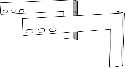 iVisions Wand Afstand Beugel 17-20cm (set van 2 stuks)