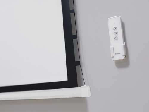 De "Tension2D" spankoorden voorkomen krullen van het projectiedoek ||